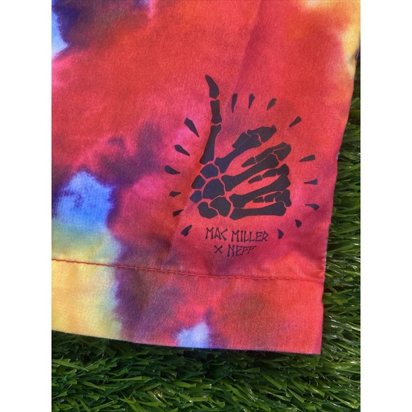 Mac Miller x Neff Tie-Dye Swim Trunks Shorts Most Dope Very Rare Size S EUC - Picture 3 of 11